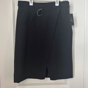 Worthington Black Skirt Belted Size 14